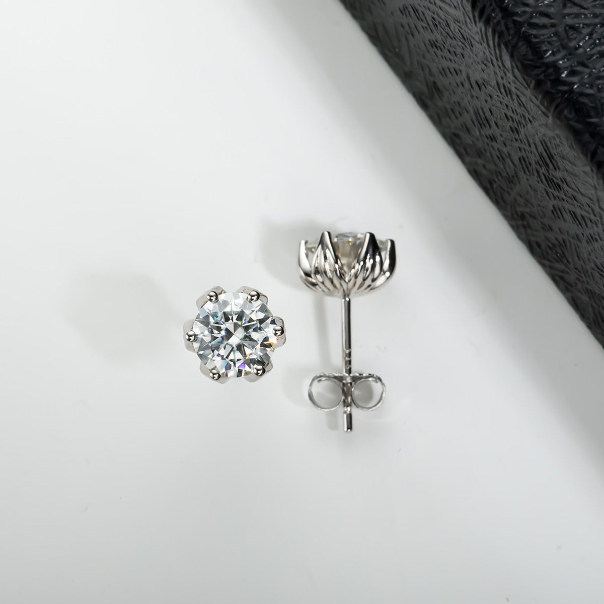 Moissanite Diamond Stud Earrings Free Shipping US