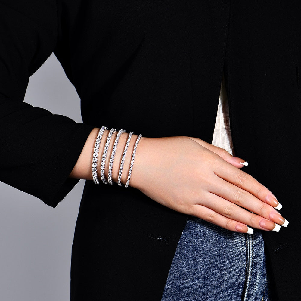 small tennis bracelet medium tennis bracelet large tennis bracelet holloway jewellery