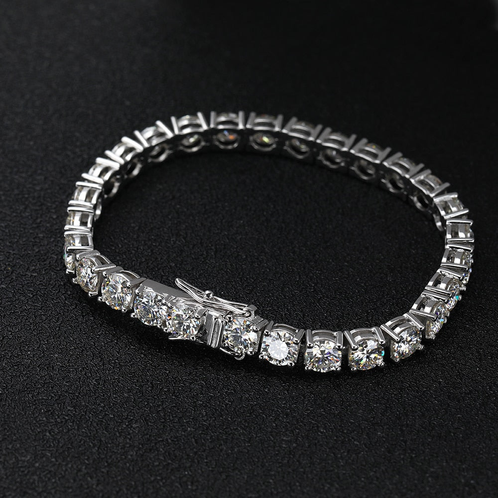 5mm moissanite womens tennis bracelet