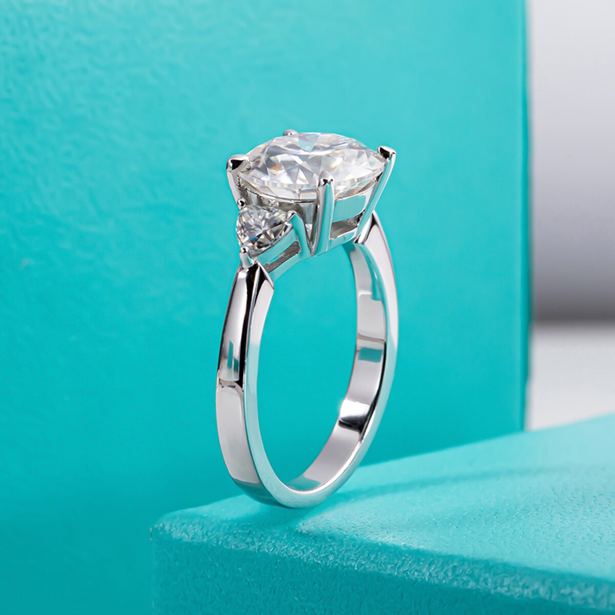 Moissanite Diamond Engagement Ring Free Shipping US
