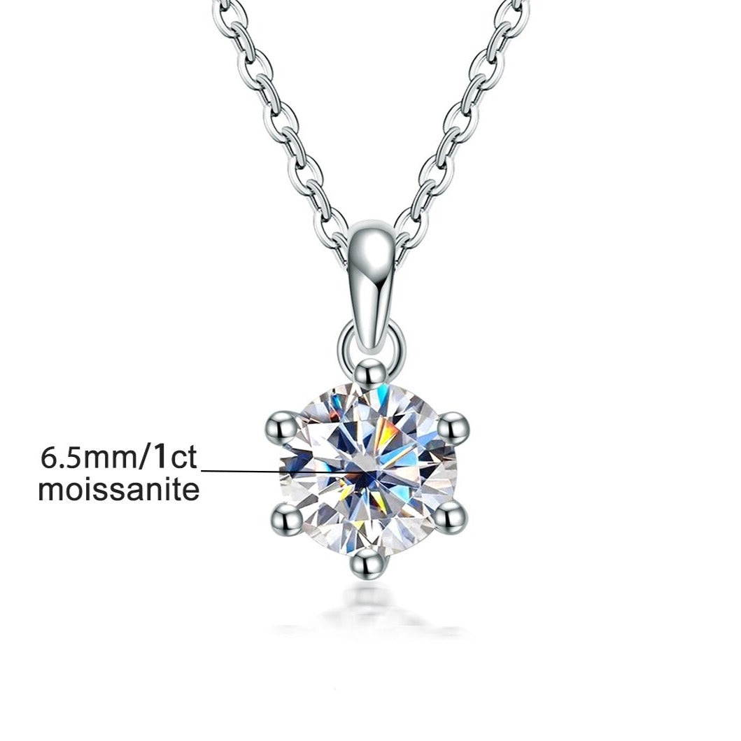 Holloway Jewellery UK 1 Carat Moissanite Pendant