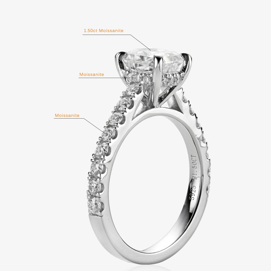 Moissanite Diamond Ring Holloway Jewellery