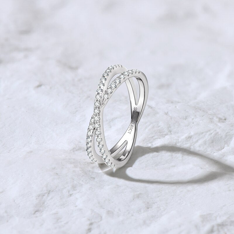 Holloway Jewellery Moissanite Half Eternity Band