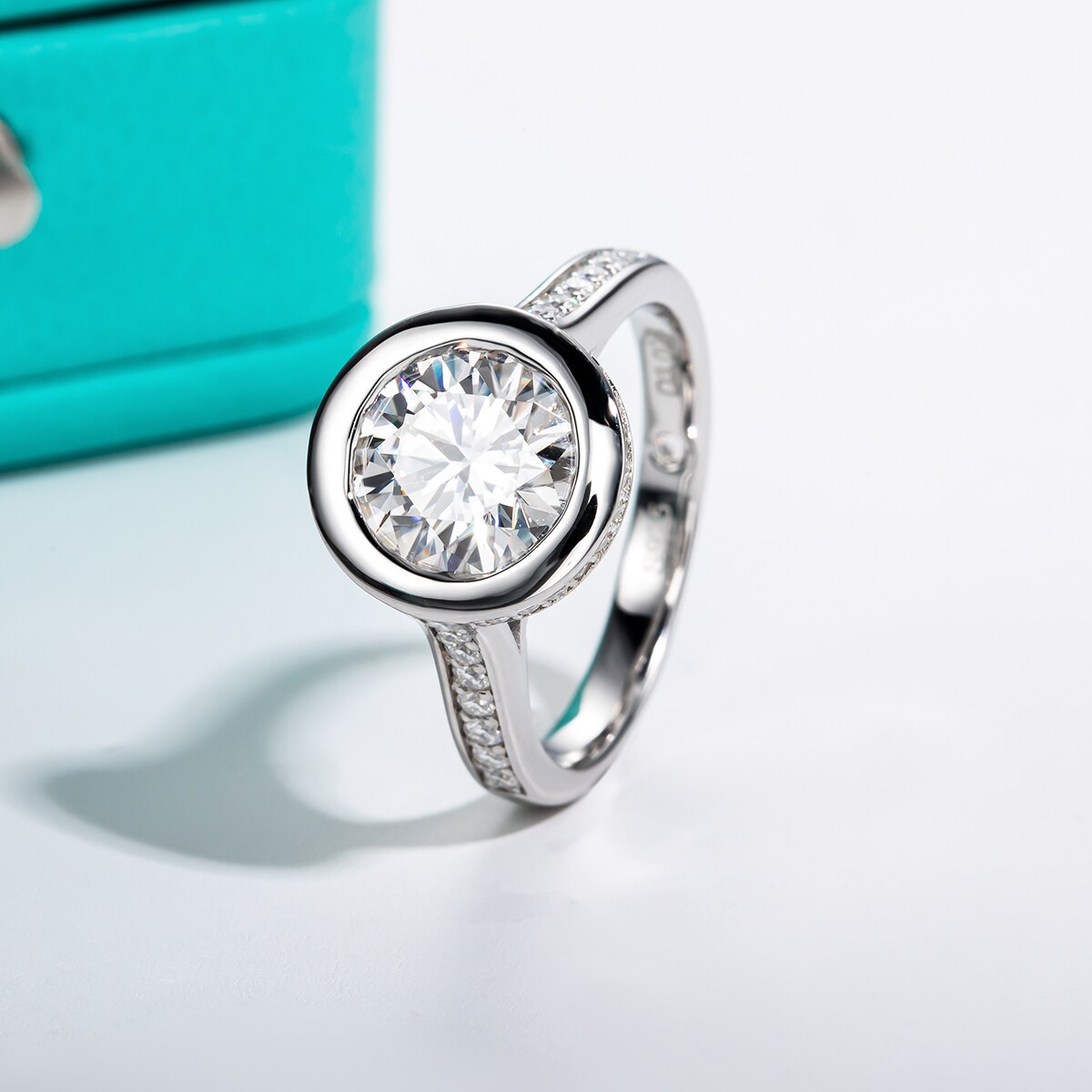 Sterling Silver Moissanite Diamond Ring Free Shipping NZ