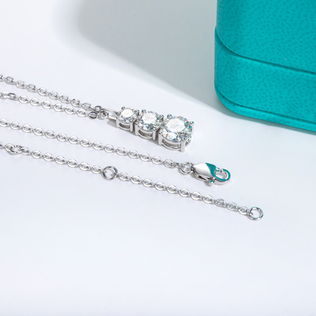 Holloway Jewellery Moissanite Diamond Pendant Necklace Sterling Silver Australia