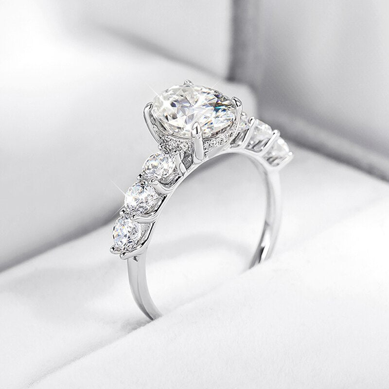 Oval Cut Moissanite Ring Holloway Jewellery Australia