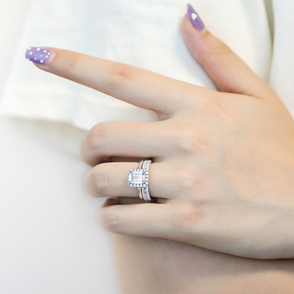 Moissanite Earrings Necklace Ring UK