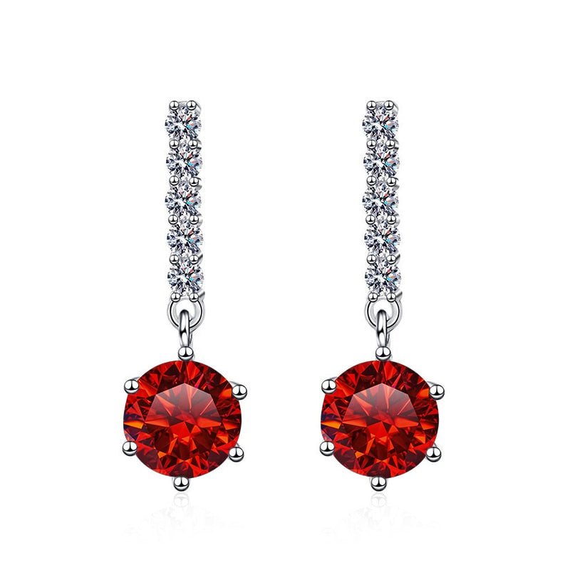 Moissanite Diamond Dangle Drop Earrings Holloway Jewellery