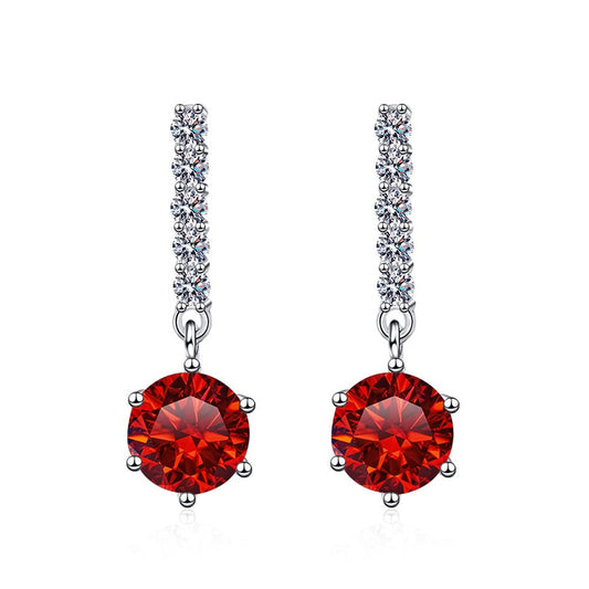 Moissanite Diamond Dangle Drop Earrings Holloway Jewellery