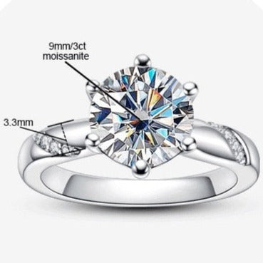 Moissanite Diamond Engagement Ring