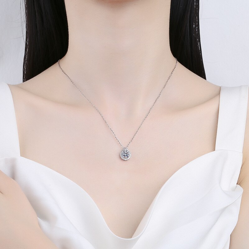Holloway Jewellery UK Moissanite Necklace Pendant