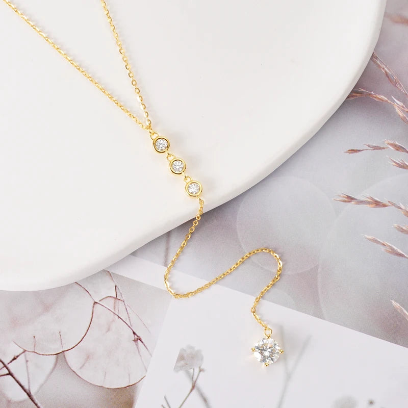 Moissanite Diamond Necklace