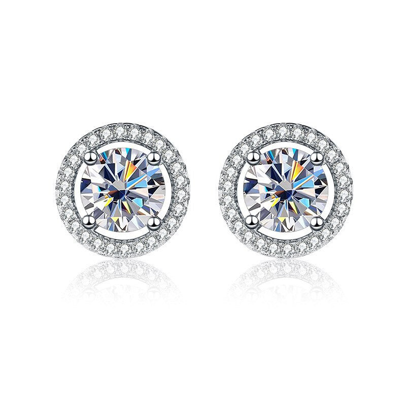 Coloured Moissanite Diamond Earrings NZ