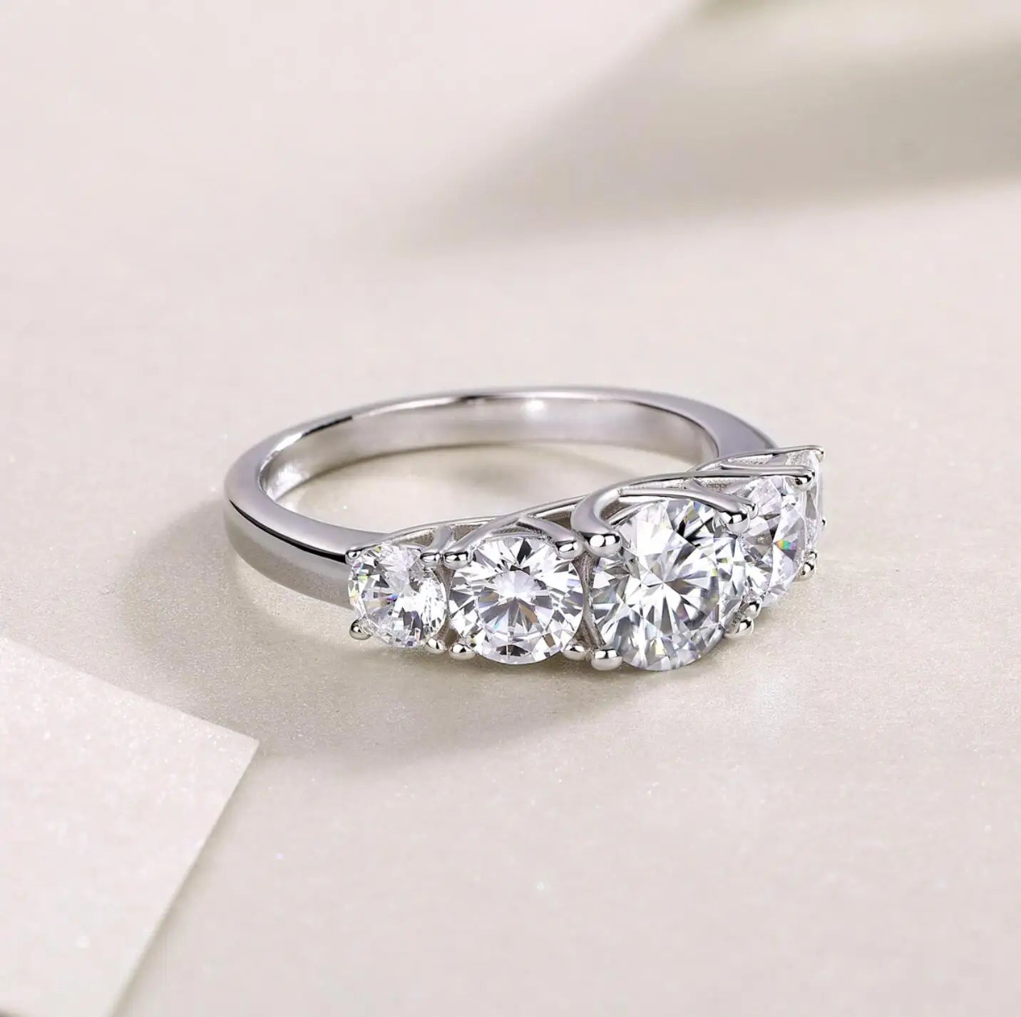 Moissanite Diamond Ring