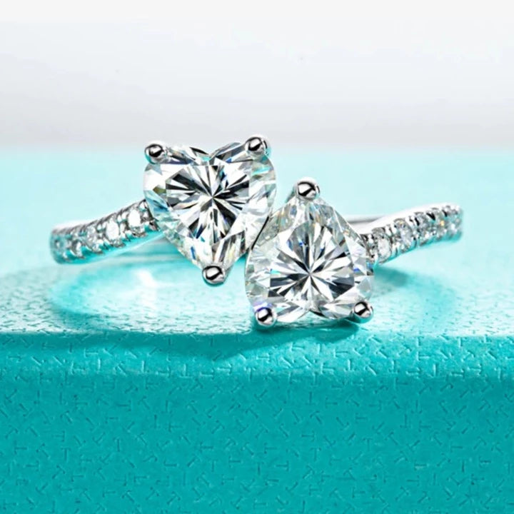 Holloway Jewellery NZ Heart Shape Moissanite Diamond Ring