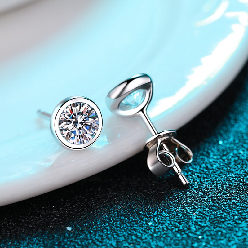 Moissanite Stud Earrings Holloway Jewellery UK