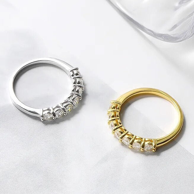 Moissanite Diamond Rings Silver Gold Rings NZ Hollowayjewellery