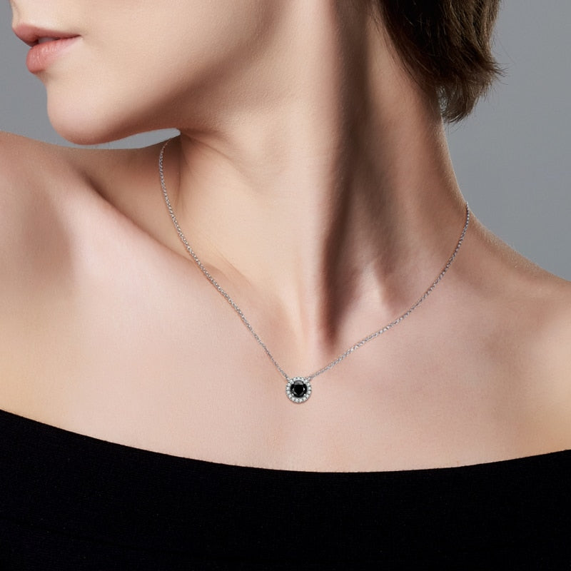 Moissanite Diamond Sterling Silver Necklace NZ