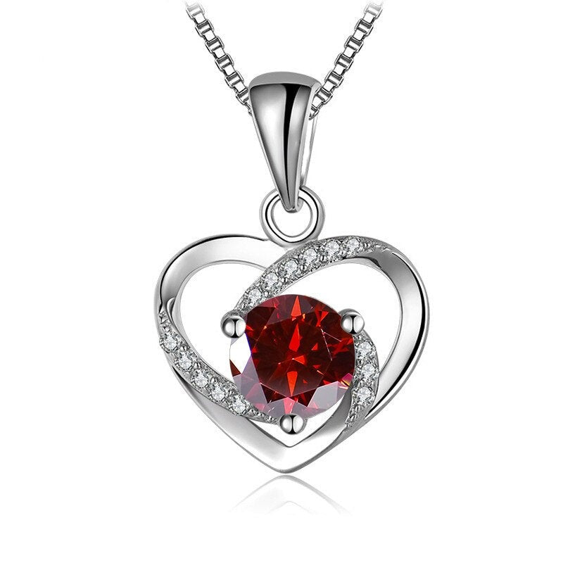 Coloured Moissanite Diamond Necklace US