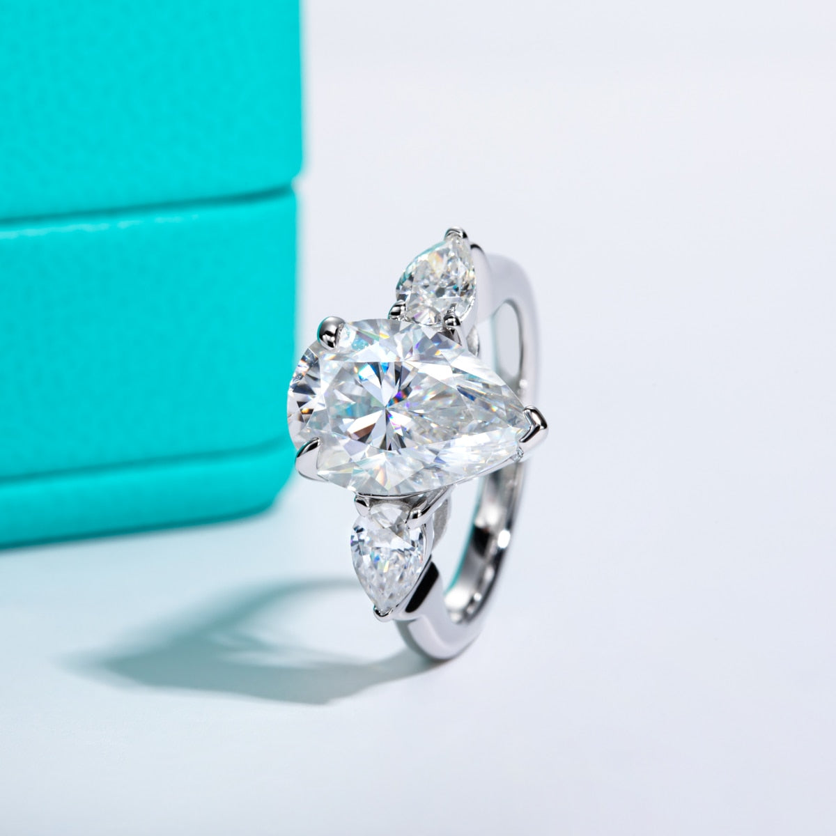 Pear Shape Moissanite Ring Holloway Jewellery NZ