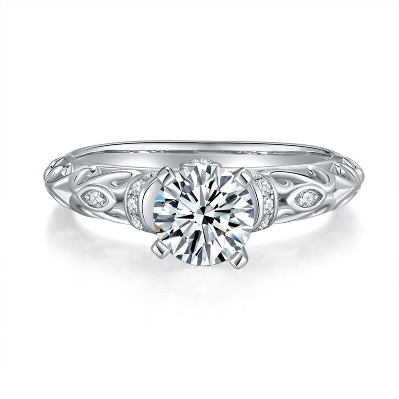 Holloway Jewellery UK 1ct vintage style moissanite ring