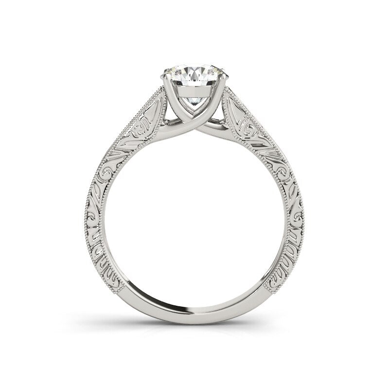 Vintage ring set 1.2ct moissanite diamond Holloway Jewellery