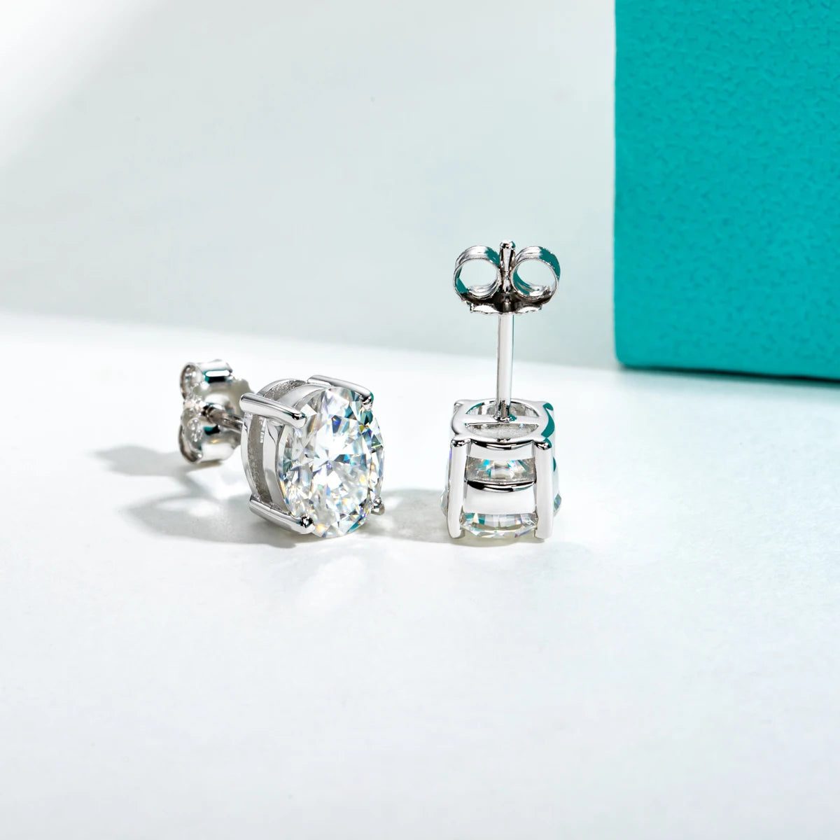 Moissanite Diamond Stud Earrings
