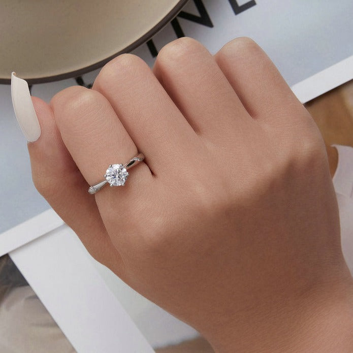 Moissanite Engagement Ring UK