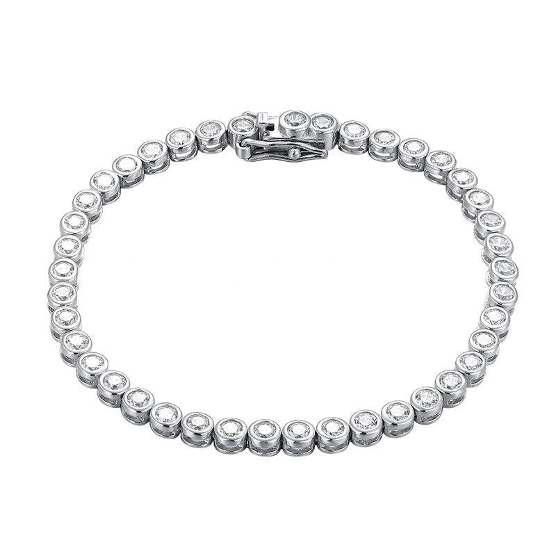 Mens Moissanite Diamond Tennis Bracelet Australia