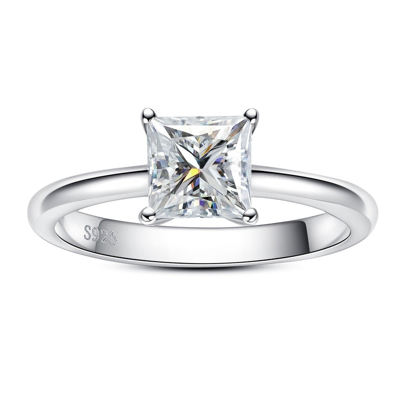 Princess Cut Moissanite Engagement Ring Holloway Jewellery Free Shipping