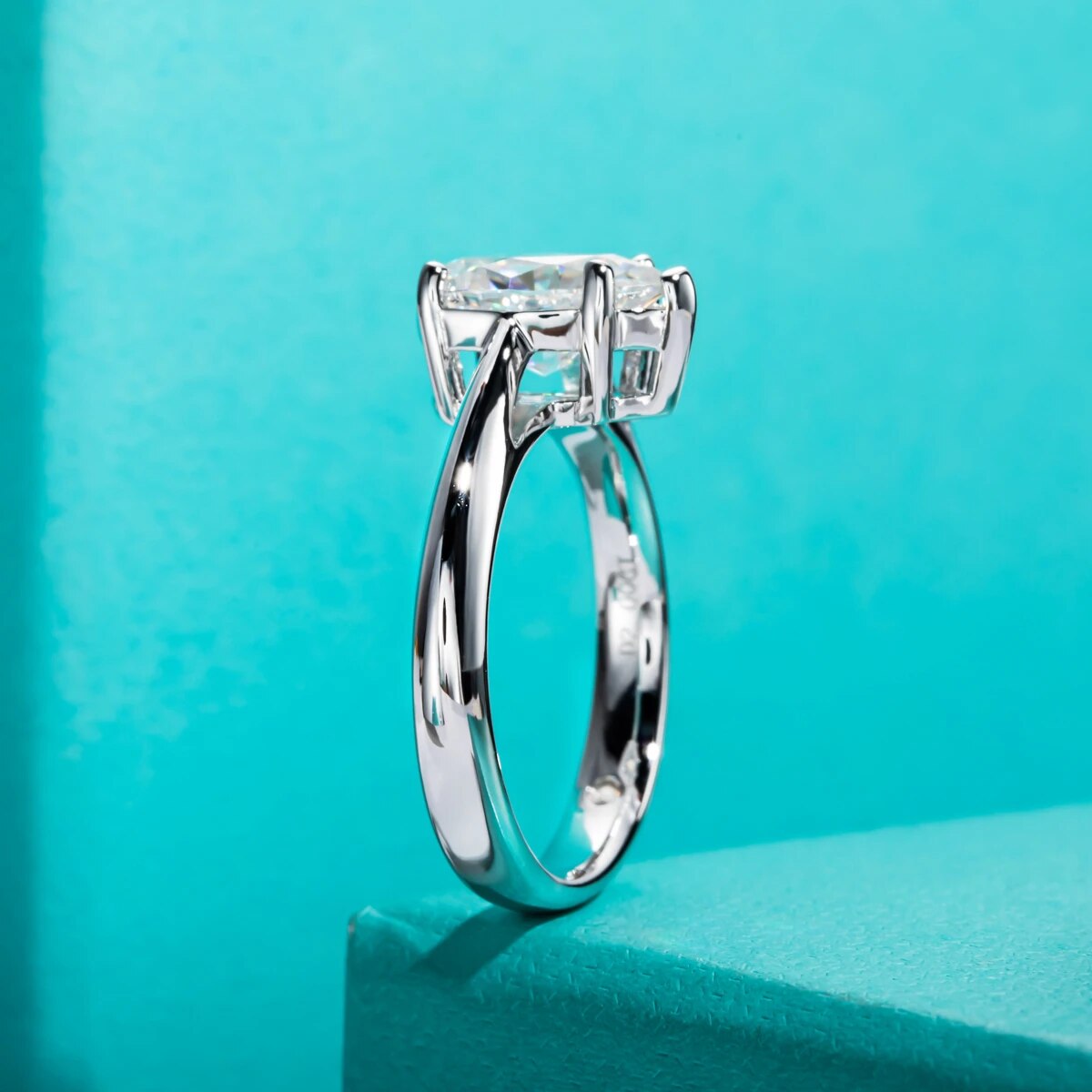 Moissanite Diamond Solitaire Ring