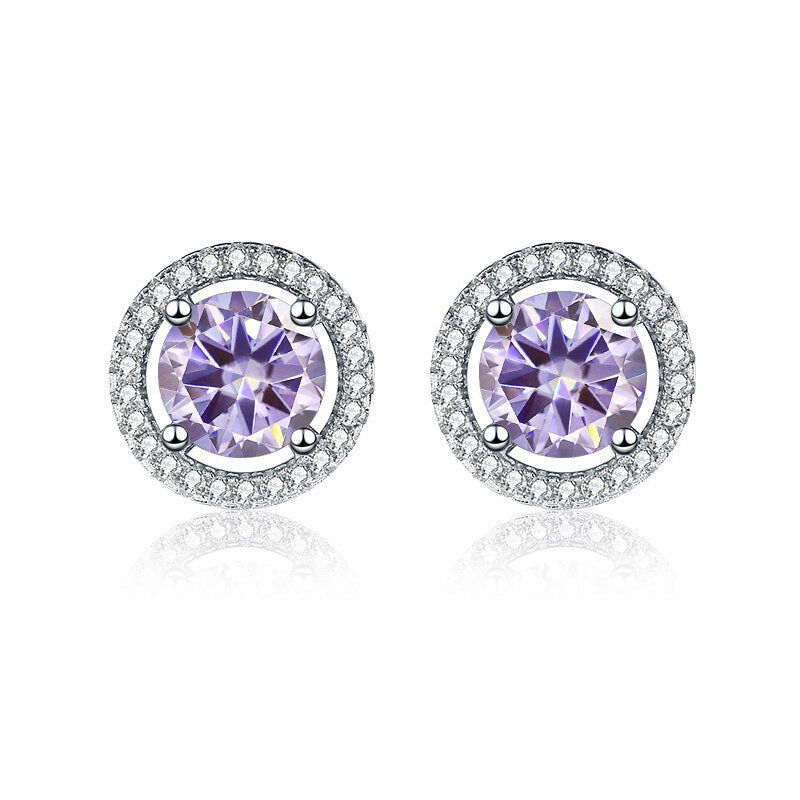 Coloured Moissanite Earrings NZ