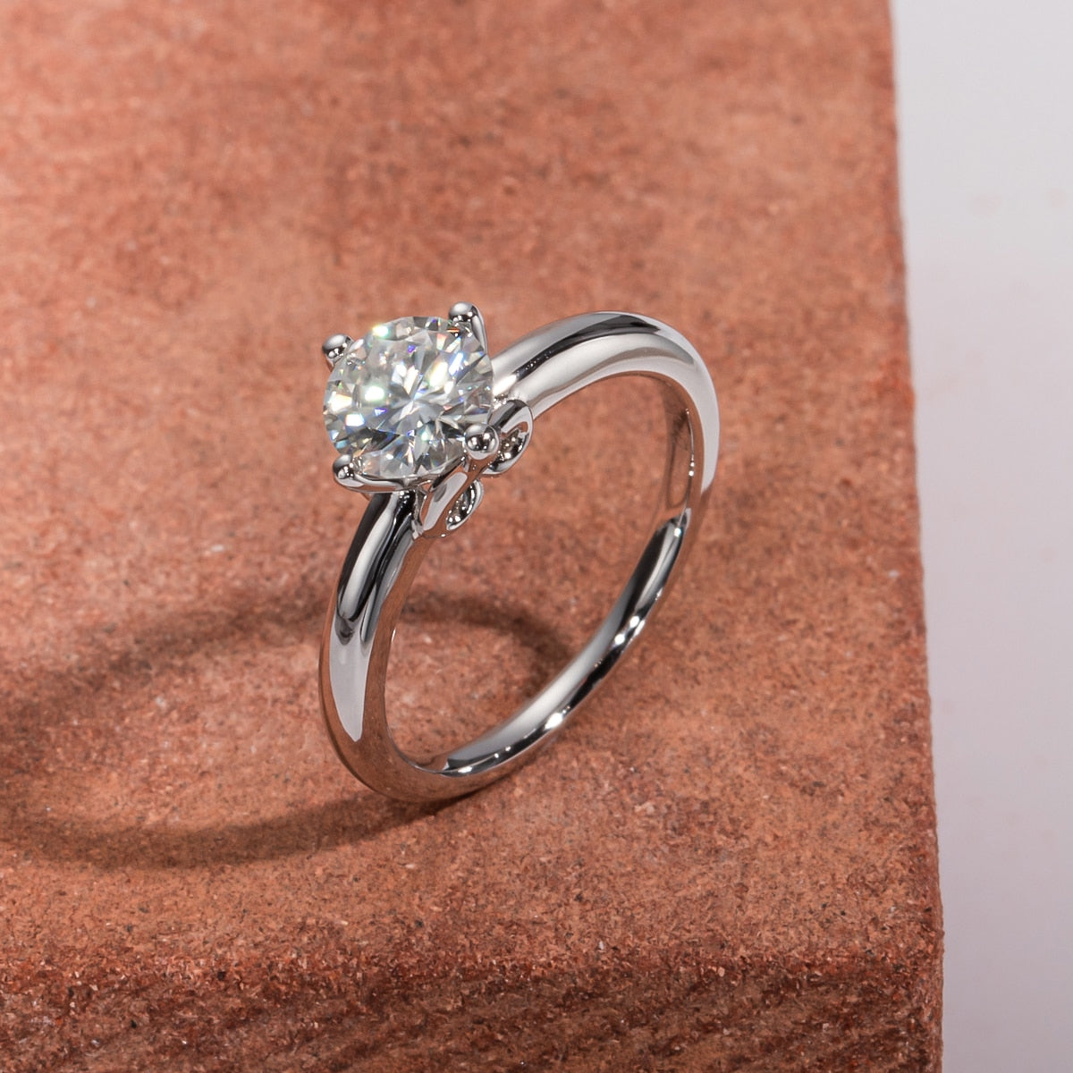 Holloway Jewellery Sterling Silver Moissanite Ring