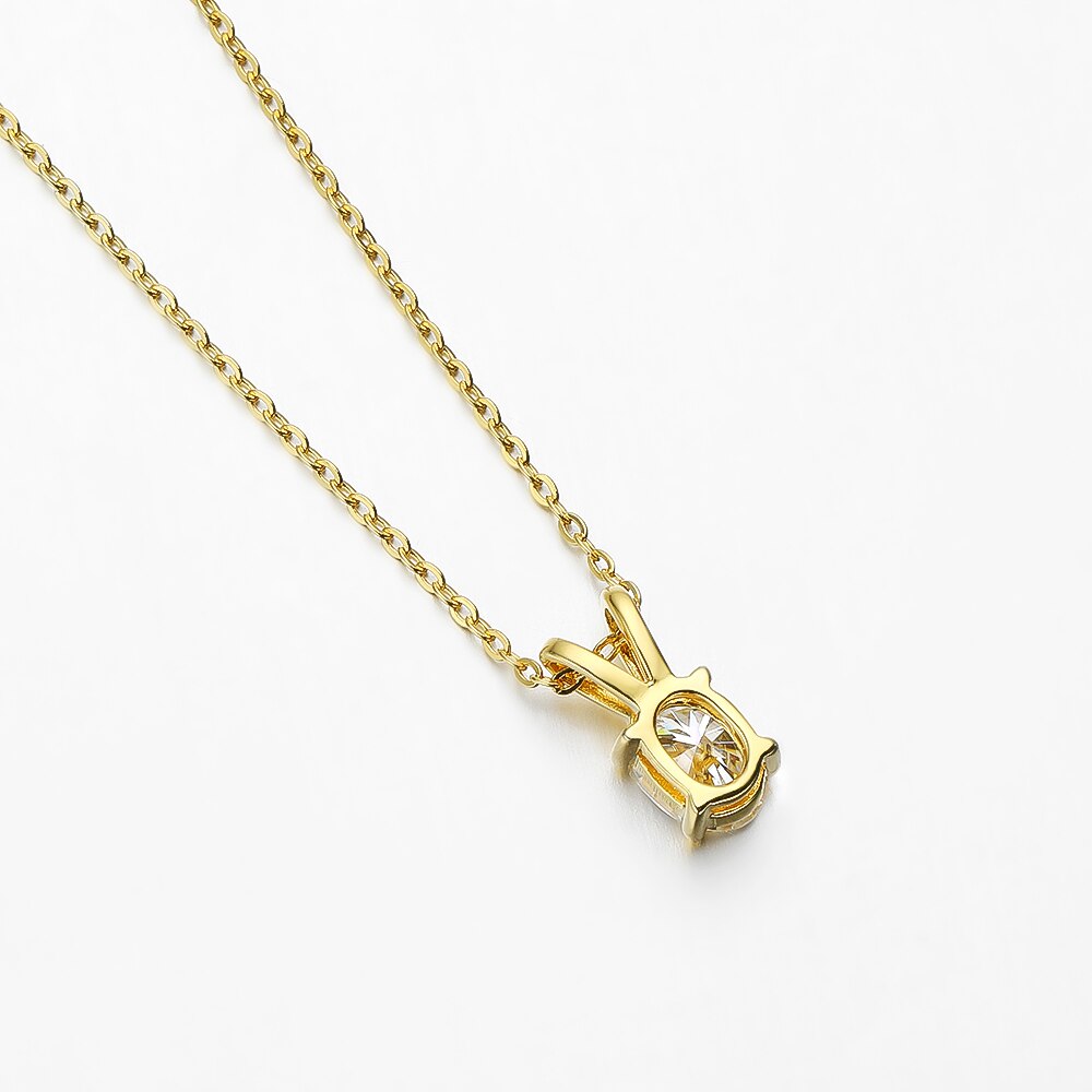 Oval Moissanite Diamond Pendant