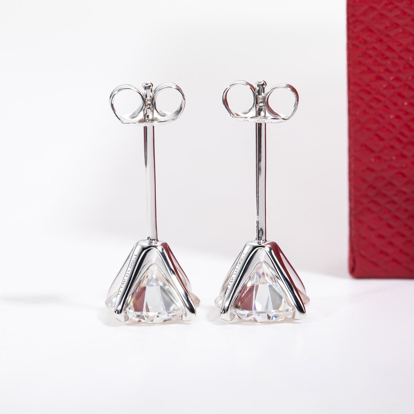 0.5 Carat Diamond Earrings Moissanite Gemstones Holloway Jewellery