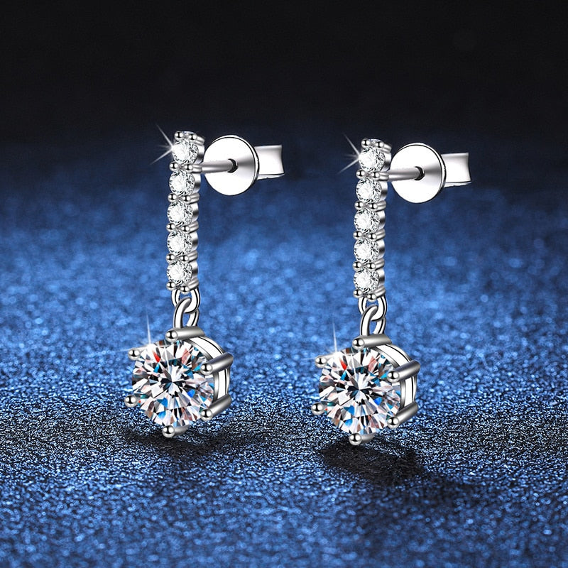 Coloured Moissanite Diamond Earrings Australia