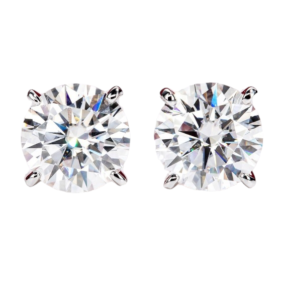 2 carat stud earrings holloway jewellery