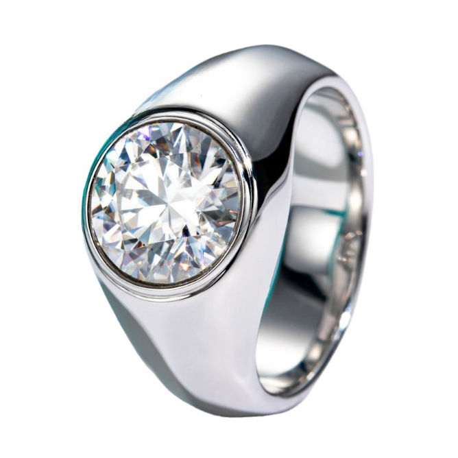 mens moissanite ring 4ct moissanite ring for Men Holloway Jewellery