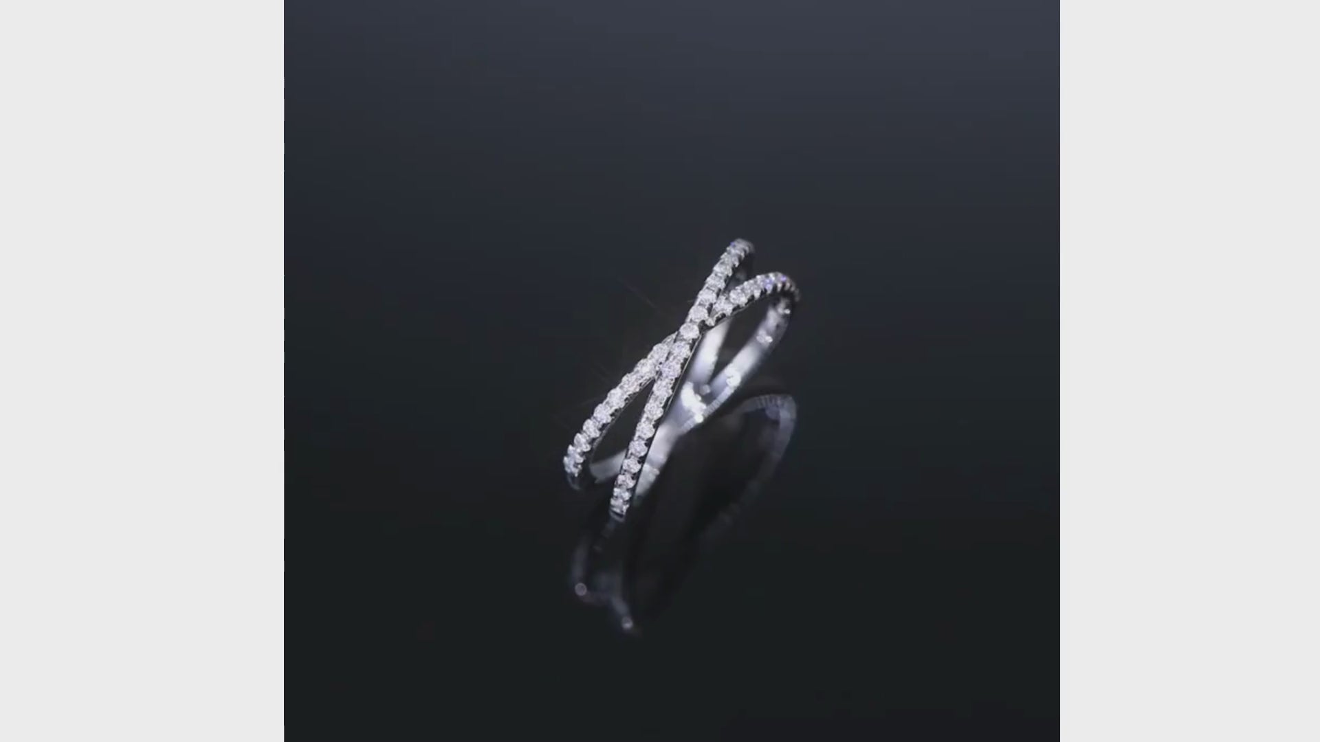 Holloway Jewellery Moissanite Cross ring Wedding Band womens ring