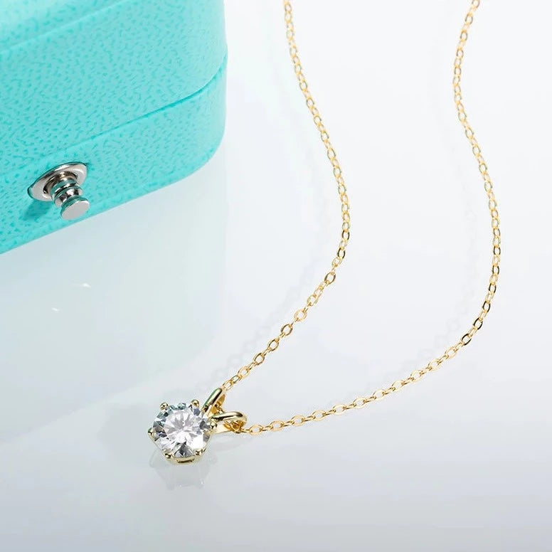 moissanite necklace pendant holloway jewellery