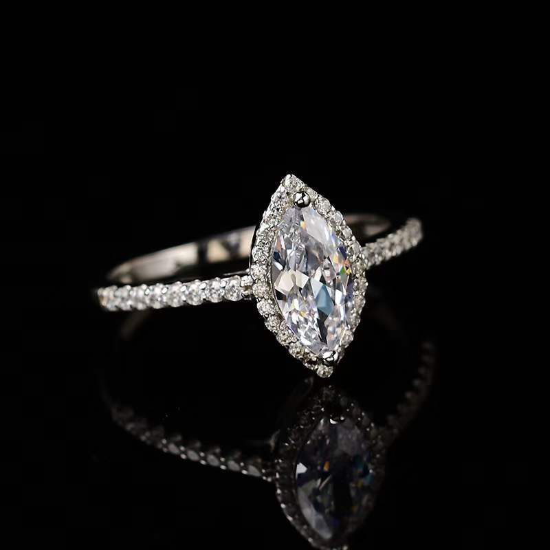 1 Carat Marquise Moissanite Ring australia