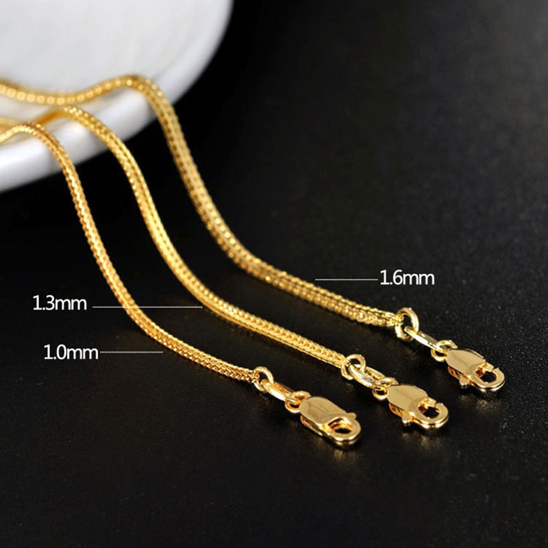 Chain Golden Sterling Silver Necklace New Zealand