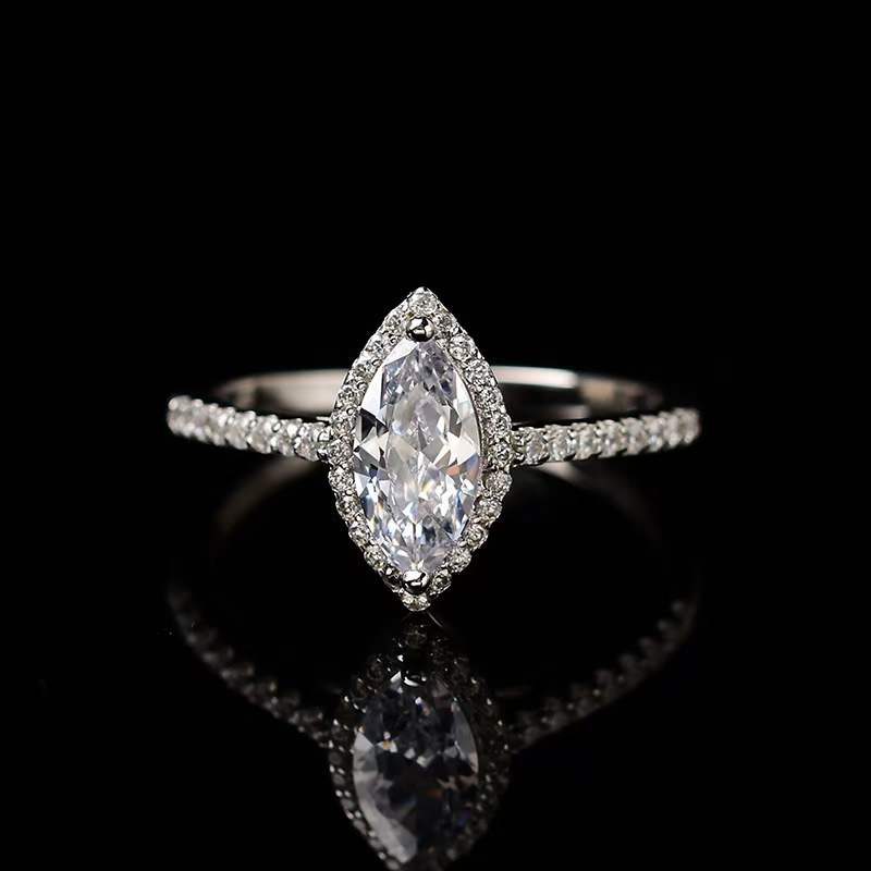 1 Carat Marquise Cut Moissanite Diamond Ring usa