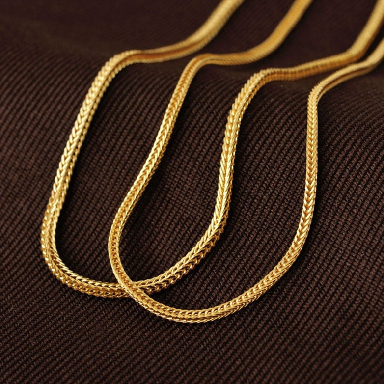 Golden Sterling Silver Necklace UK