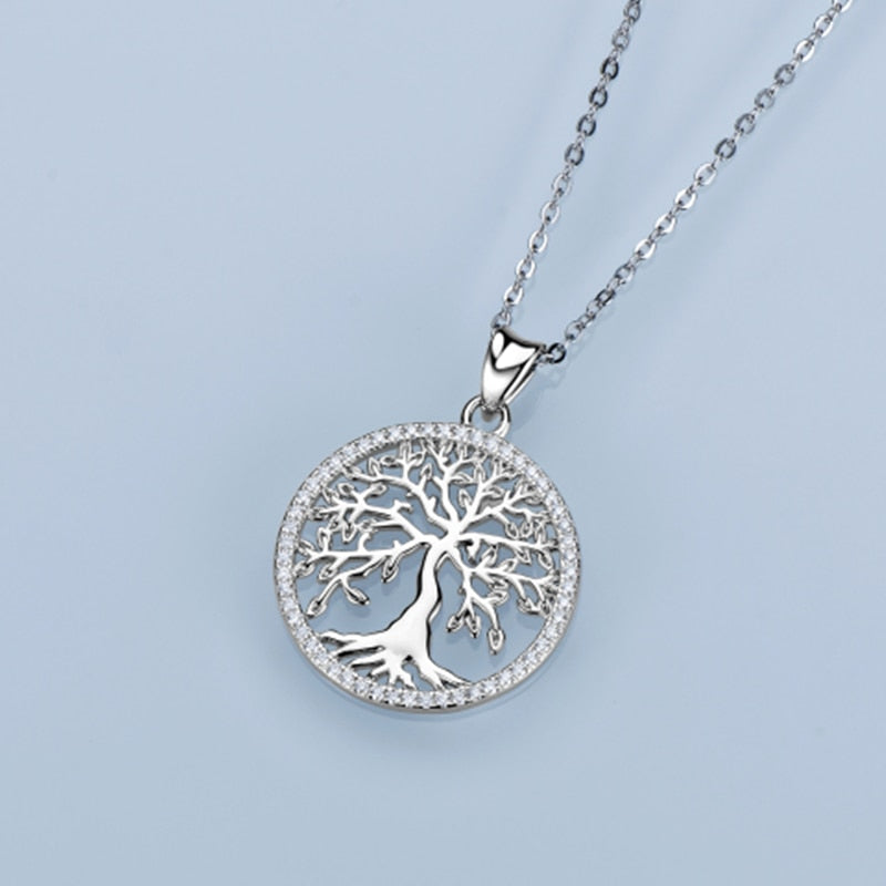 Tree Of Life Moissanite Diamond Pendant Necklace