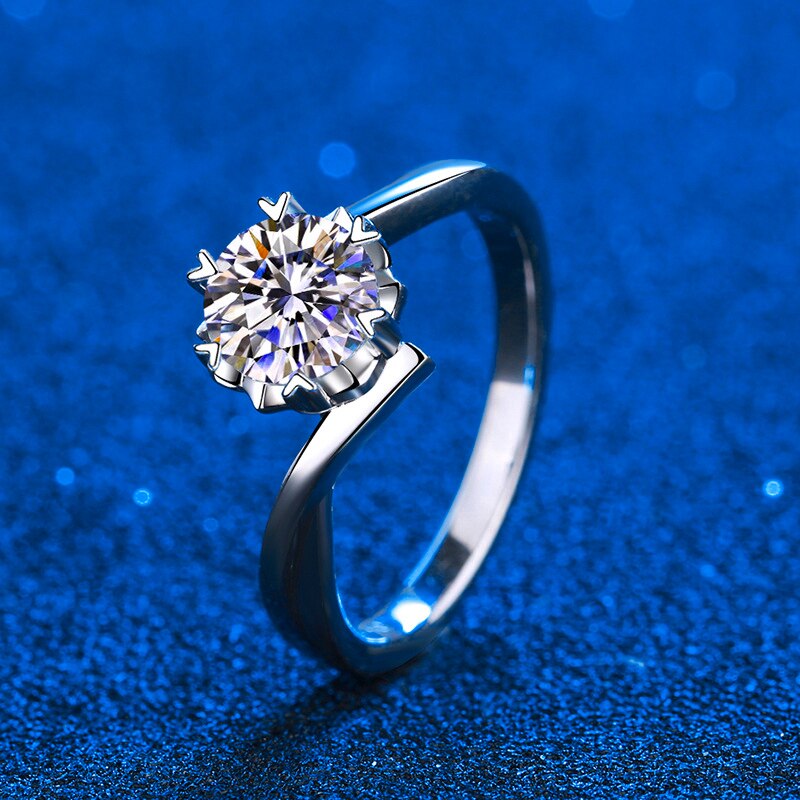 Moissanite Diamond Solitaire Ring New Zealand