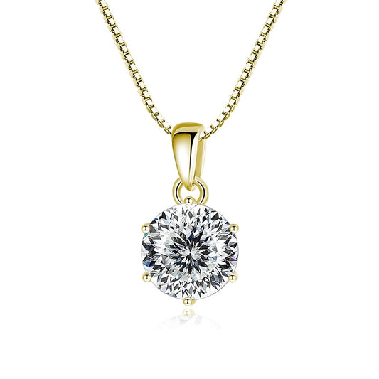 1 Carat Moissanite Diamond Pendant Australia