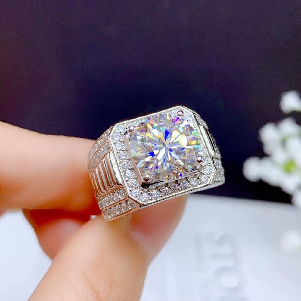 Moissanite Diamond Sterling Silver Ring UK
