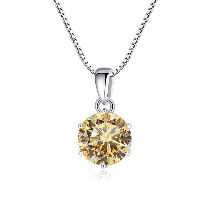 Moissanite Diamond Sterling Silver Pendant United States