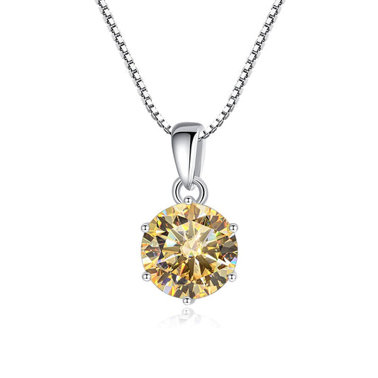 Moissanite Diamond Sterling Silver Pendant United States